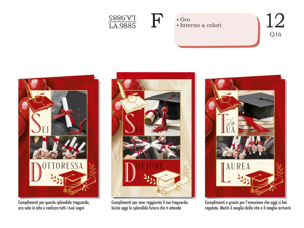 LA9885 BIGLIETTI LAUREA 40631
