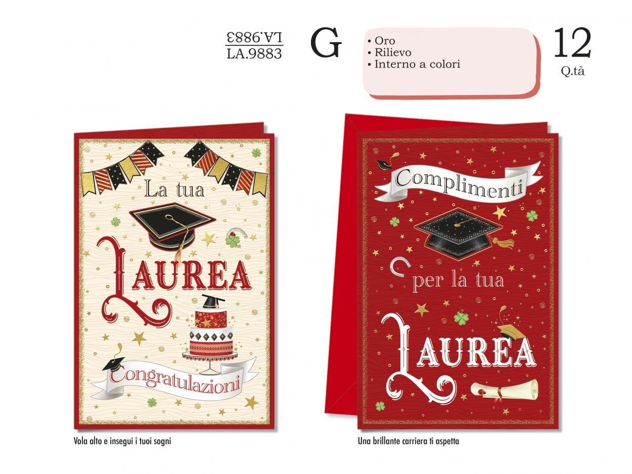 LA9883 BIGLIETTI LAUREA 40631