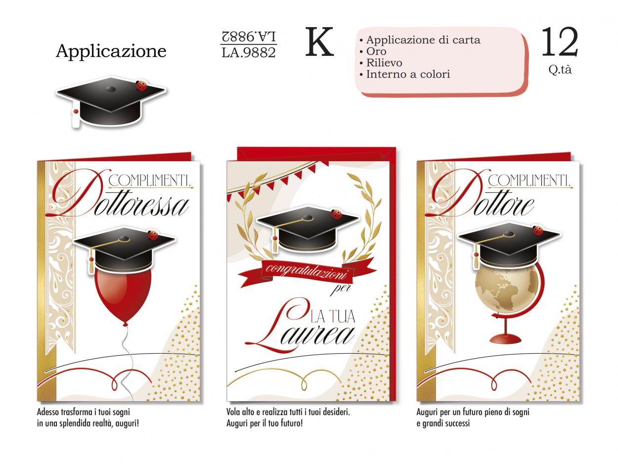LA9882 BIGLIETTI LAUREA 40631