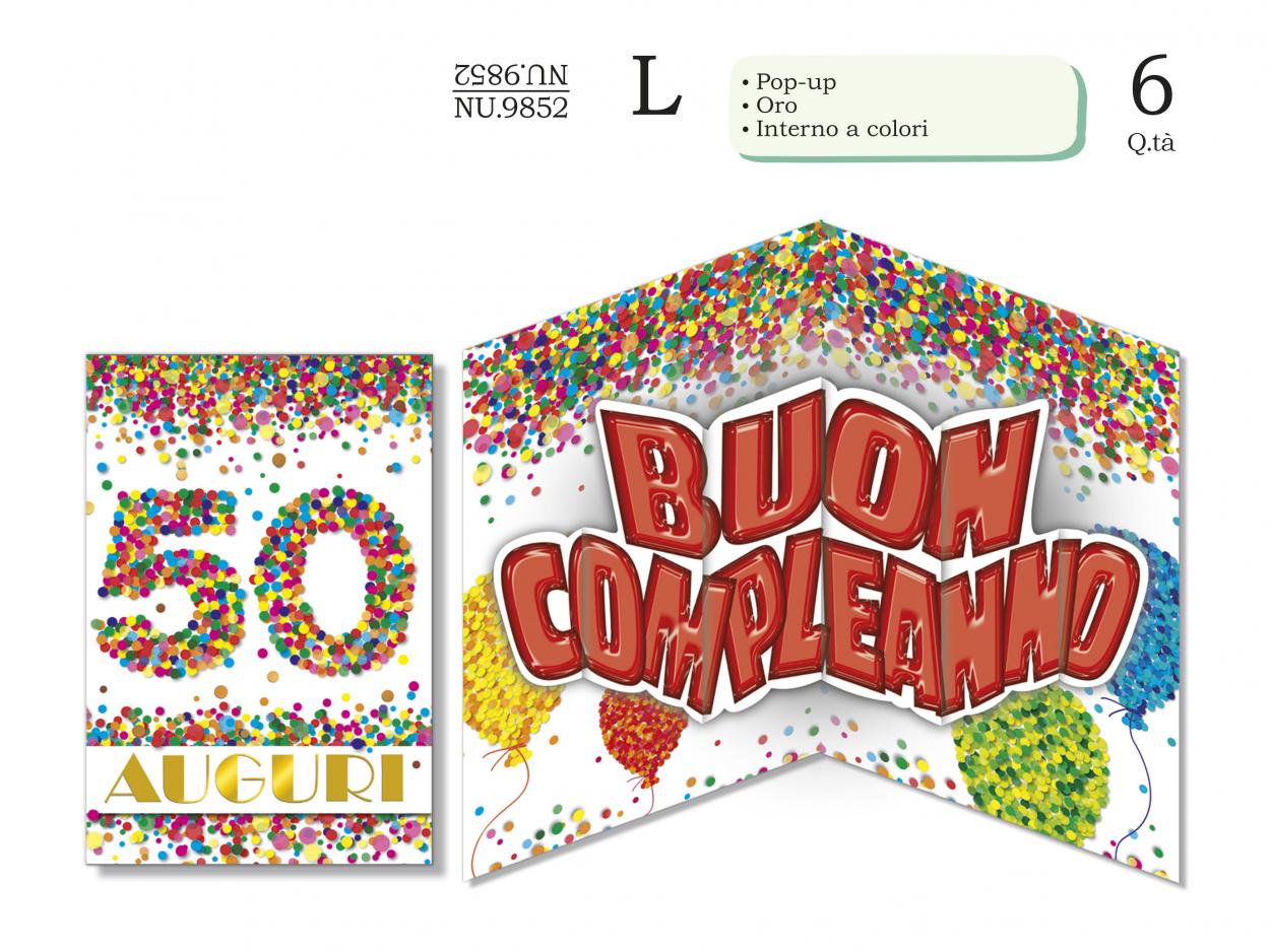 NU9852 BIGLIETTI POP UP 50 40631