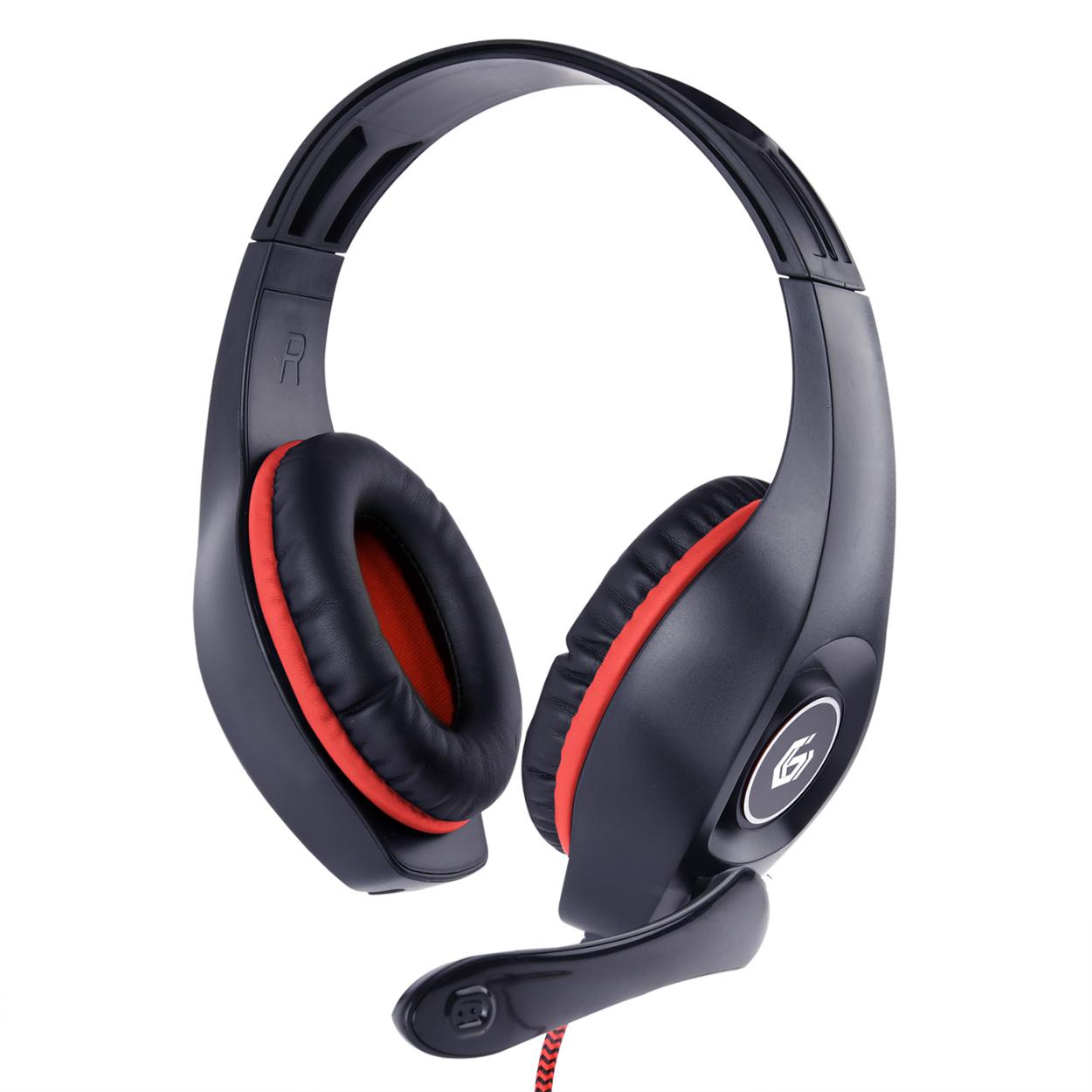 GHS-05-R GEMBIRD CUFFIE GAMING CON CONTROLLO VOLUME ROSSO 41464