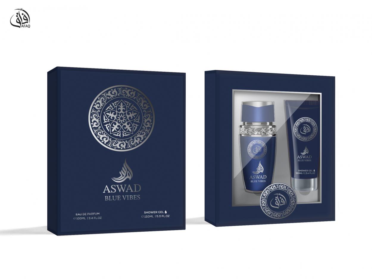 AFG17 GIFT SET AFAQ 2PCS DA 100 ML ASWAD BLUE VIBES 55532