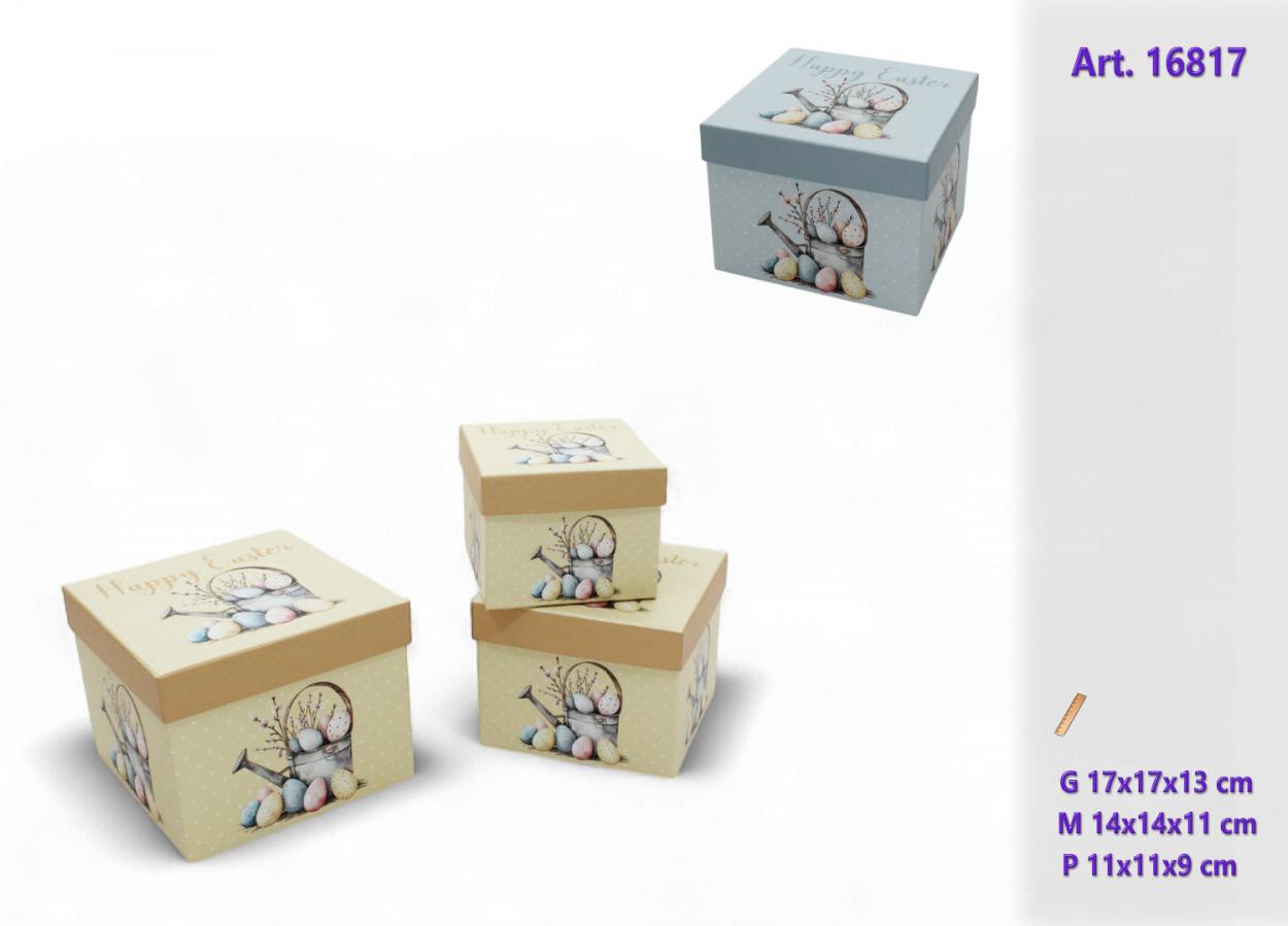 SET 3 SCATOLE QUADRATE PASQUALI 016817 52548