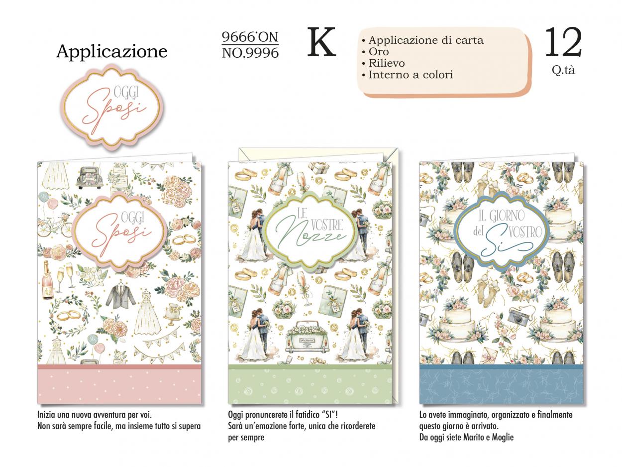 NO9996 BIGLIETTI NOZZE 40631