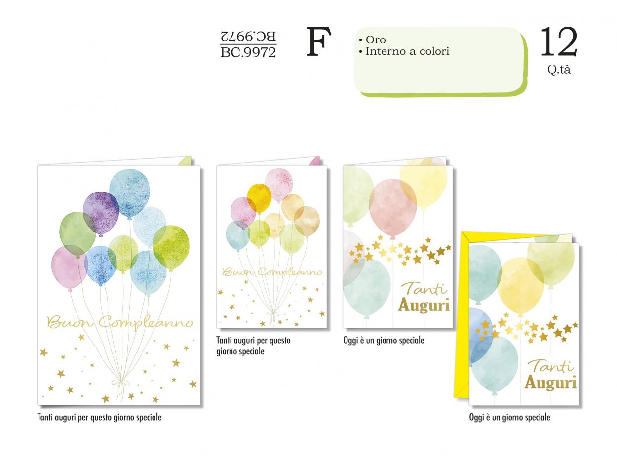BC9972 BIGLIETTI COMPLEANNO GENERICO 40631