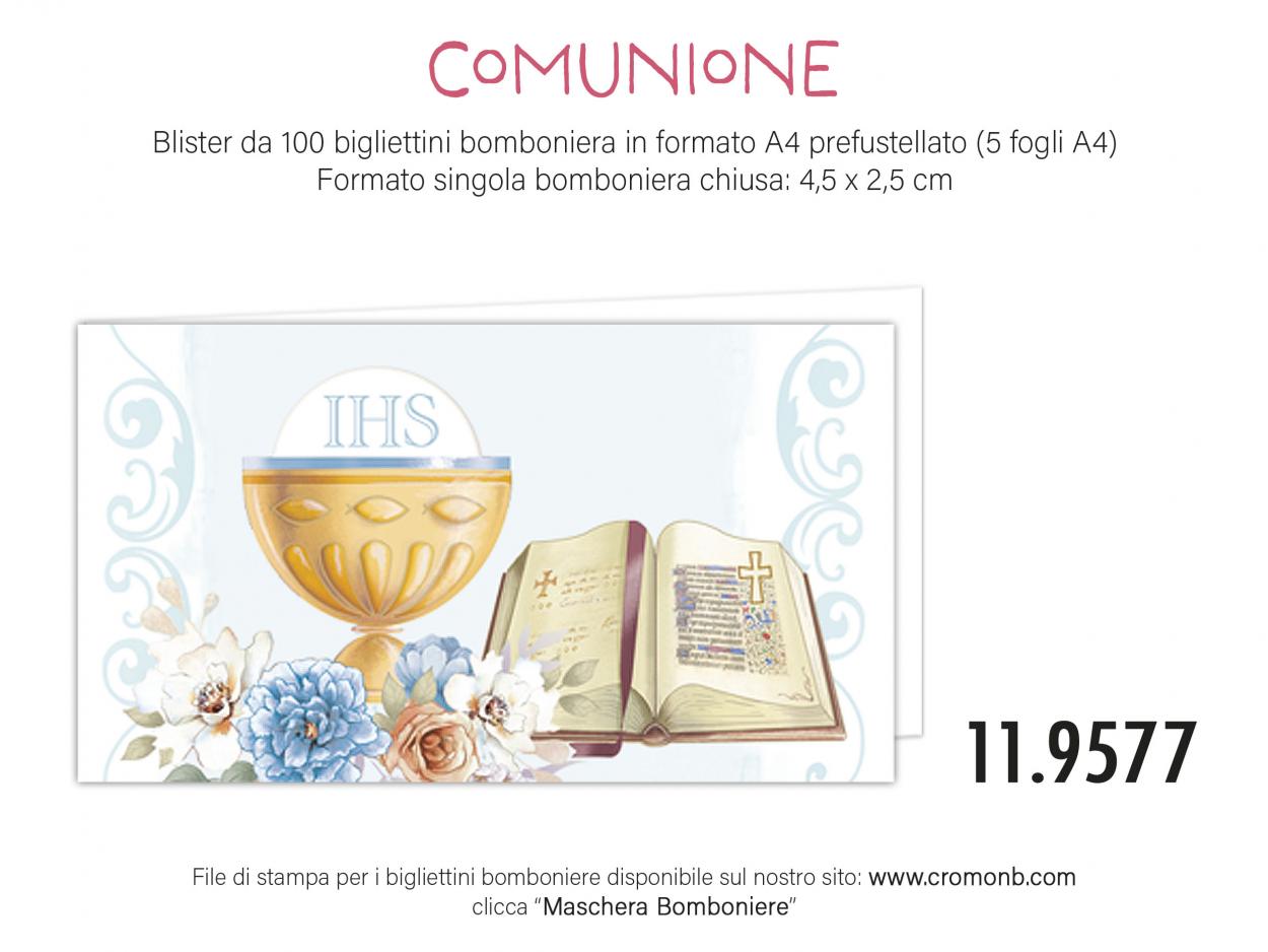 CONFEZIONE DA 100 BOMBONIERE COMUNIONE 119577 40631
