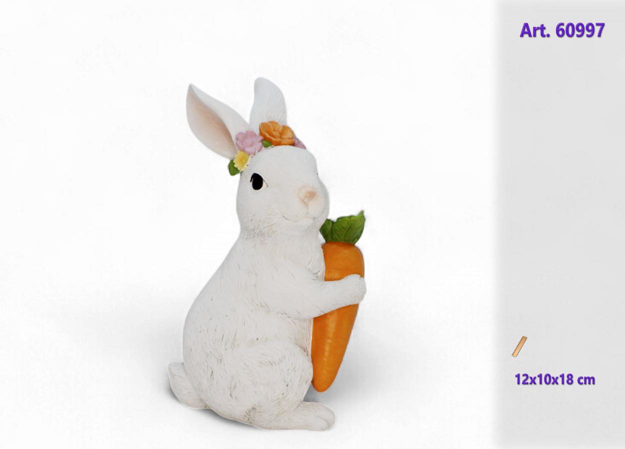 CONIGLIO CON CAROTA POLIRESINA 160997 52548