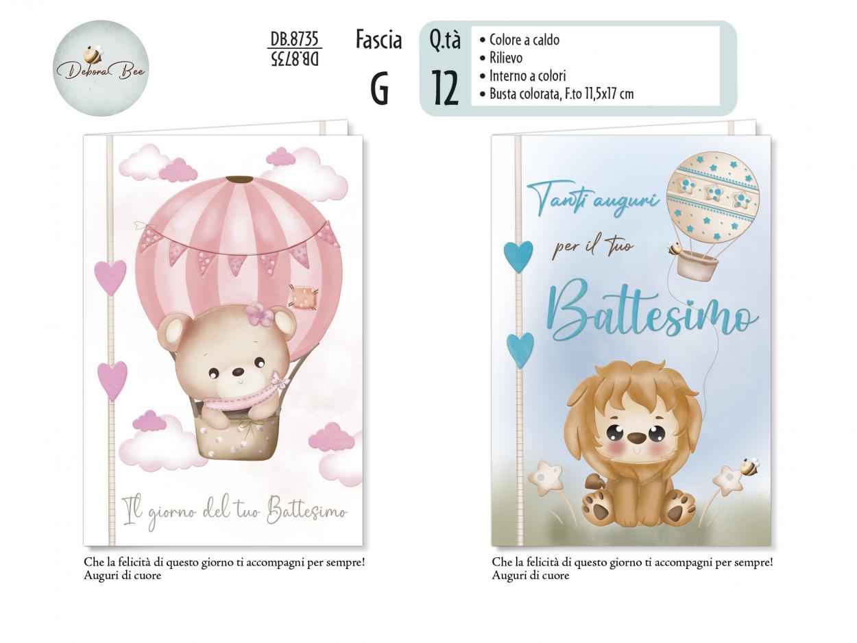 DB8735 BIGLIETTI BATTESIMO 40631