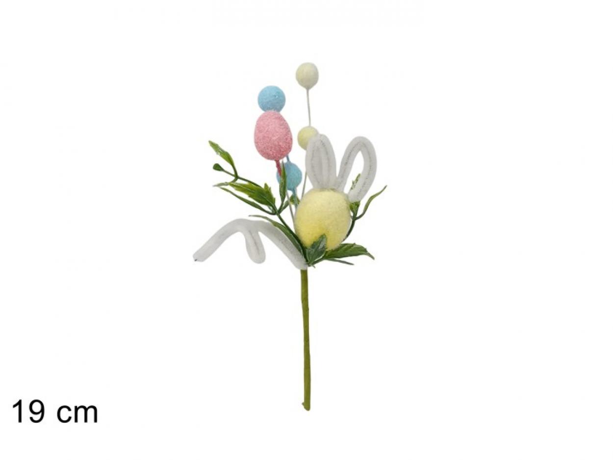 SPILLONE 19cm UOVA E BACCHE FLOCCATE 422299 40649