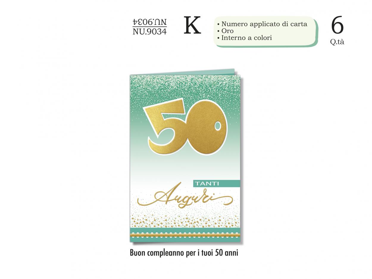 NU9034 BIGLIETTI NUMERI APPLICAZIONE PALLONCINO 50 40631