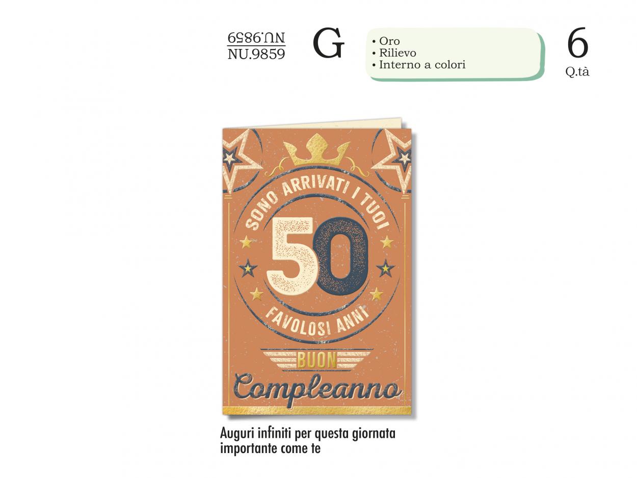 NU9859 BIGLIETTI NUMERI 50 40631