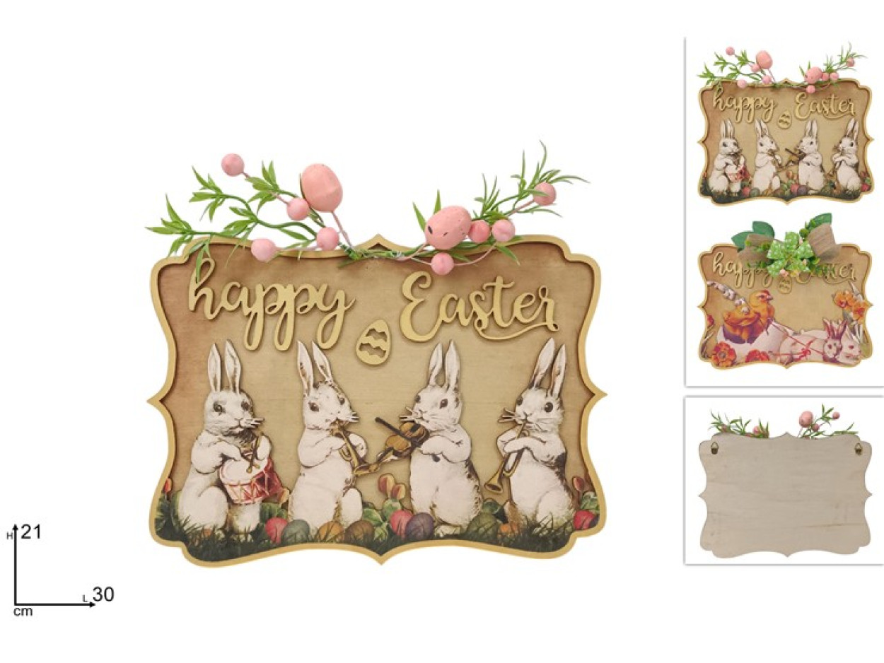 APPENDINO DECORAZIONE PASQUALE IN LEGNO 426532 40649