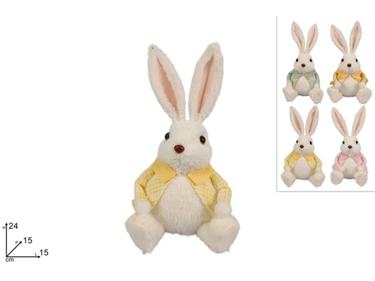 CONIGLIO PELLICCIA 24cm 330389 40649