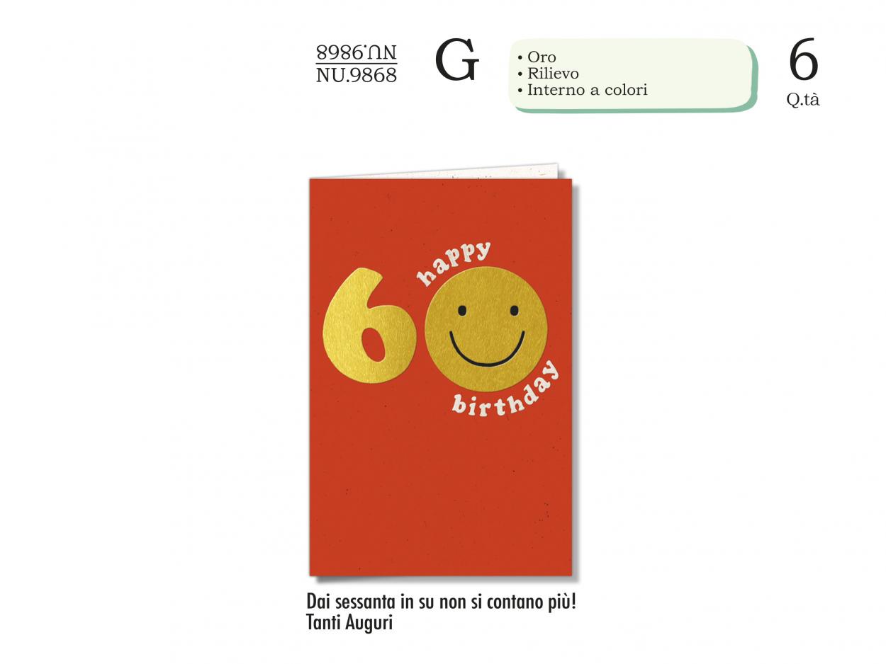 NU9868 BIGLIETTI NUMERI 60 40631
