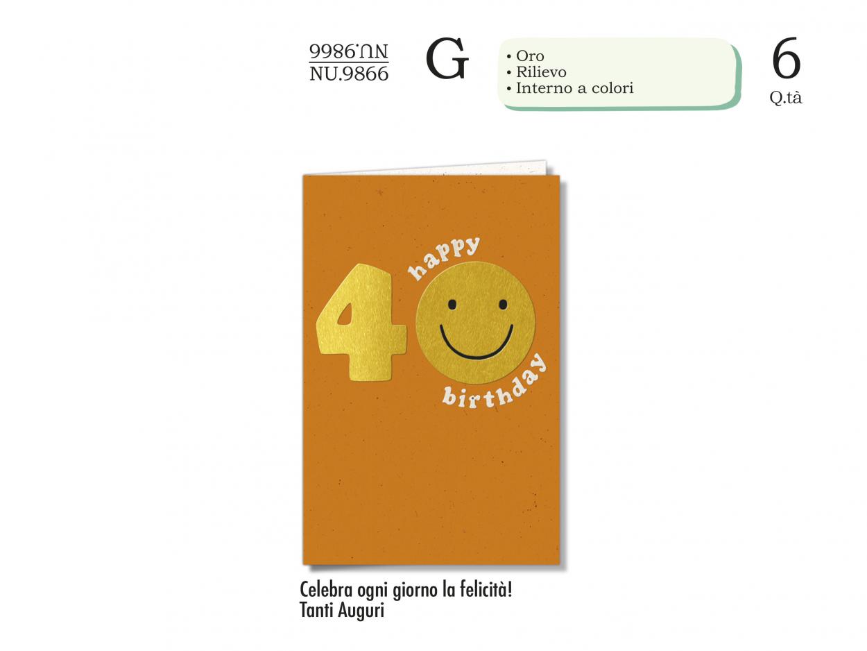 NU9866 BIGLIETTI NUMERI 40 40631