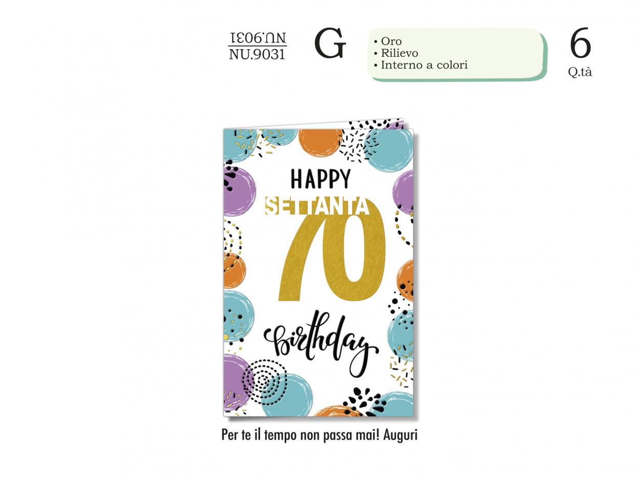 NU9031 BIGLIETTI NUMERI 70 40631