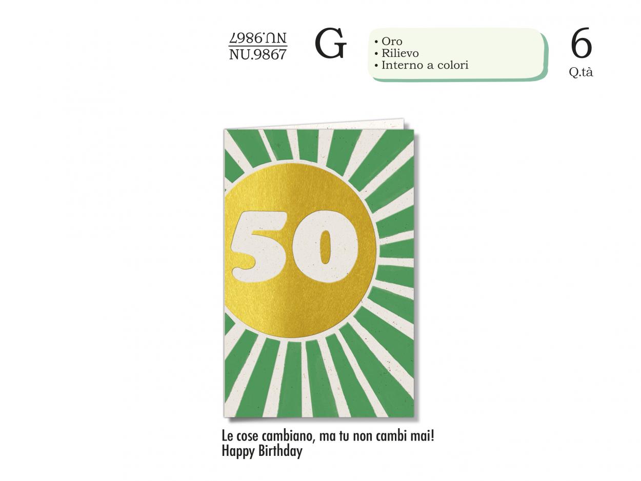 NU9867 BIGLIETTI NUMERI 50 40631