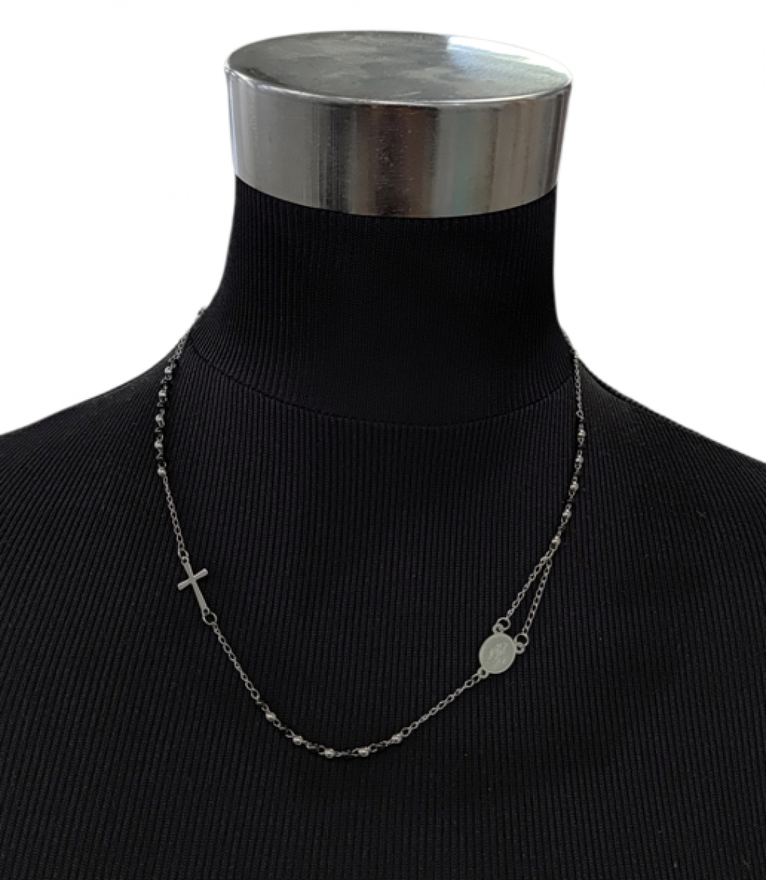 COLLANA 300 ARGENTO/NERO 40576