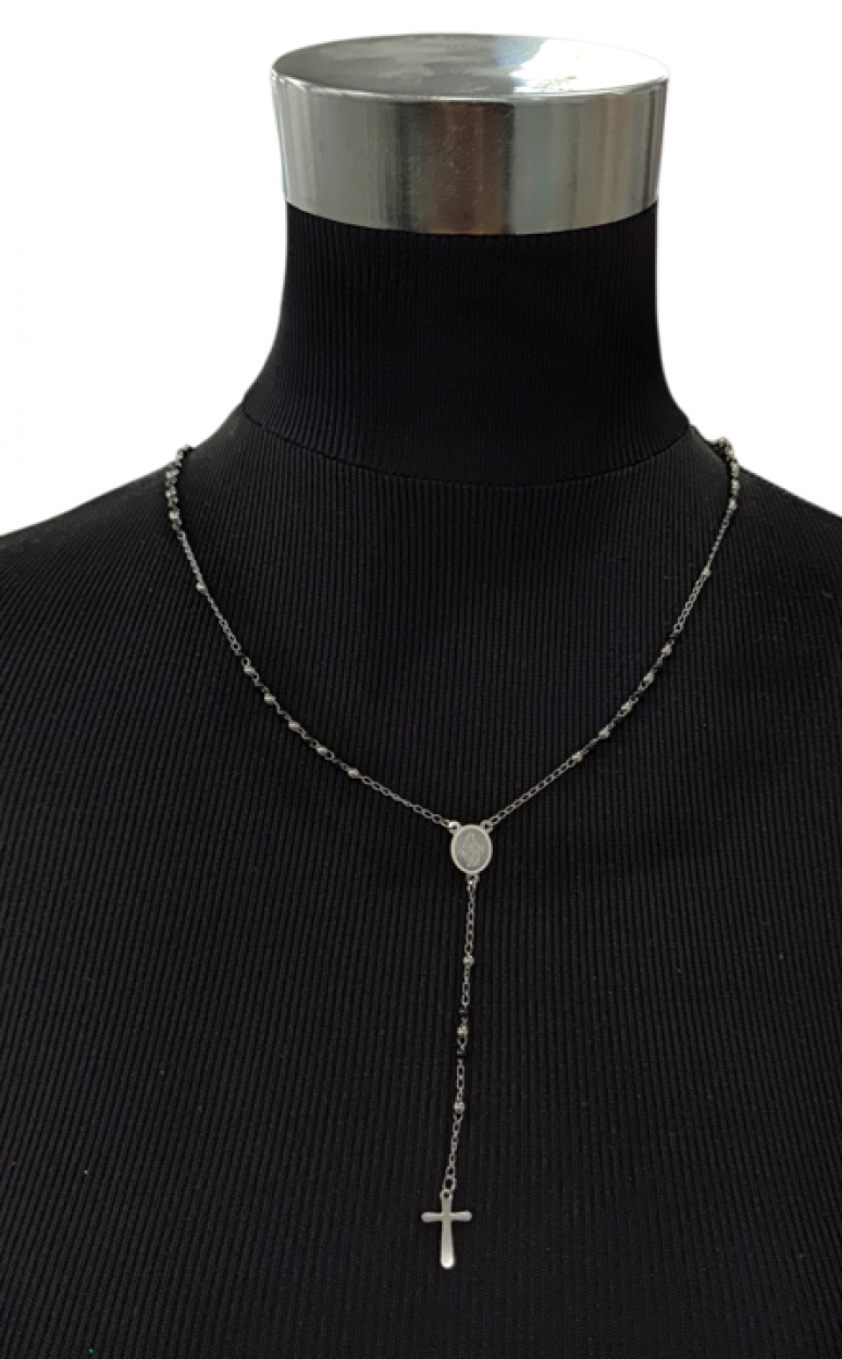 COLLANA 300 ARGENTO/NERO 40576