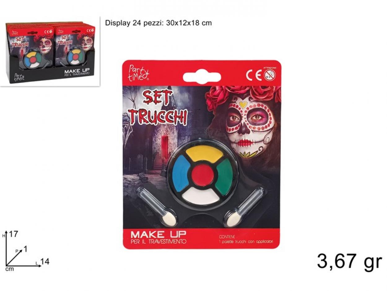 TRUCCO 5 COLORI CON PENNELLI IN BLISTER 449376 40649