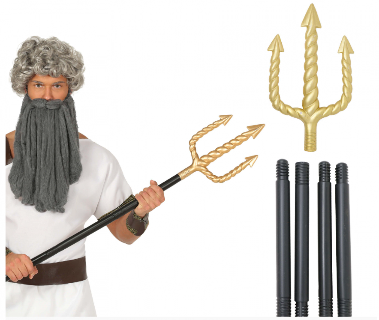 TRIDENTE POSEIDONE SMONTABILE 140cm 17614 52833