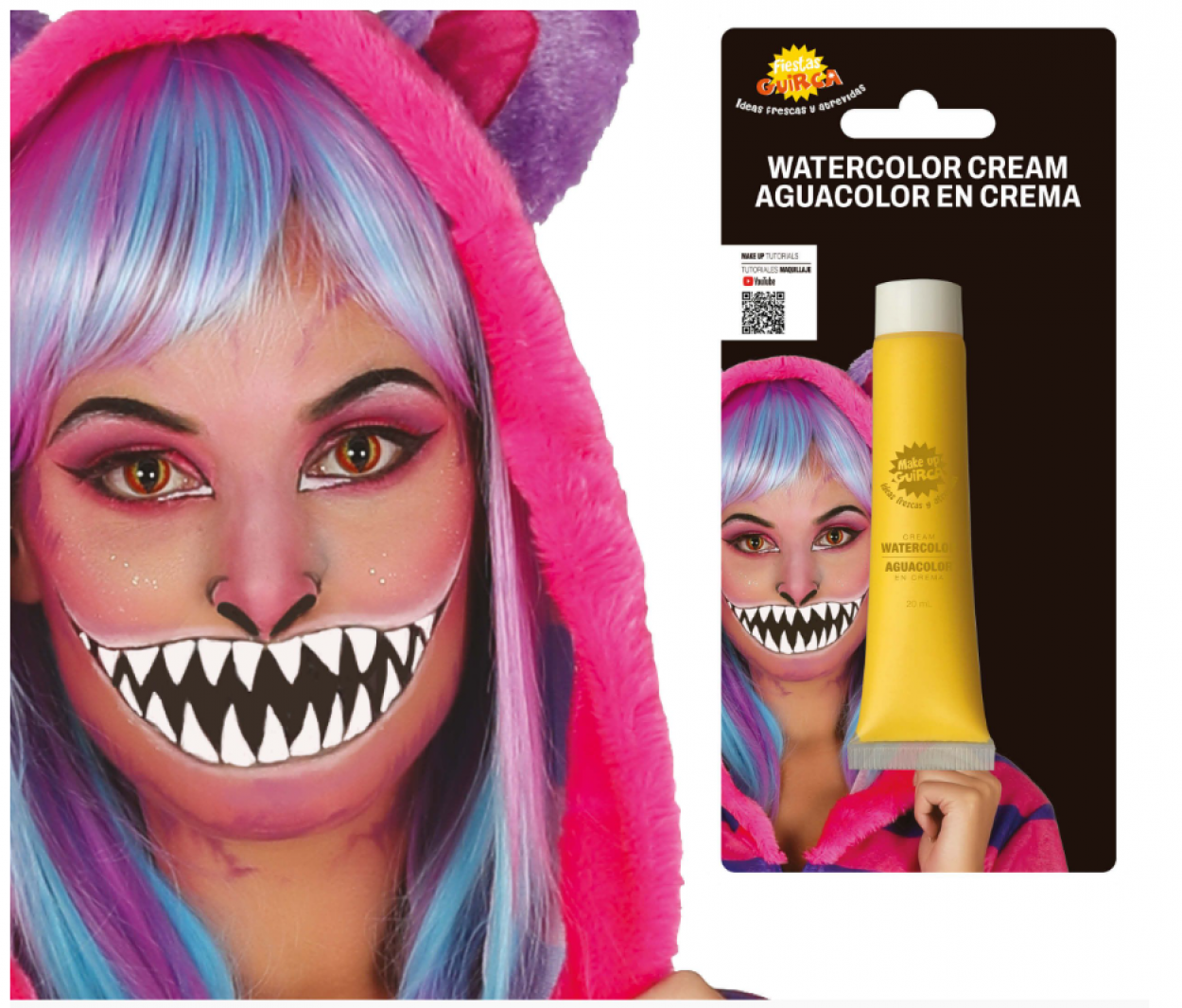 TUBO MAQUILLAJE AD ACQUA GIALLO 20ml 15674 52833