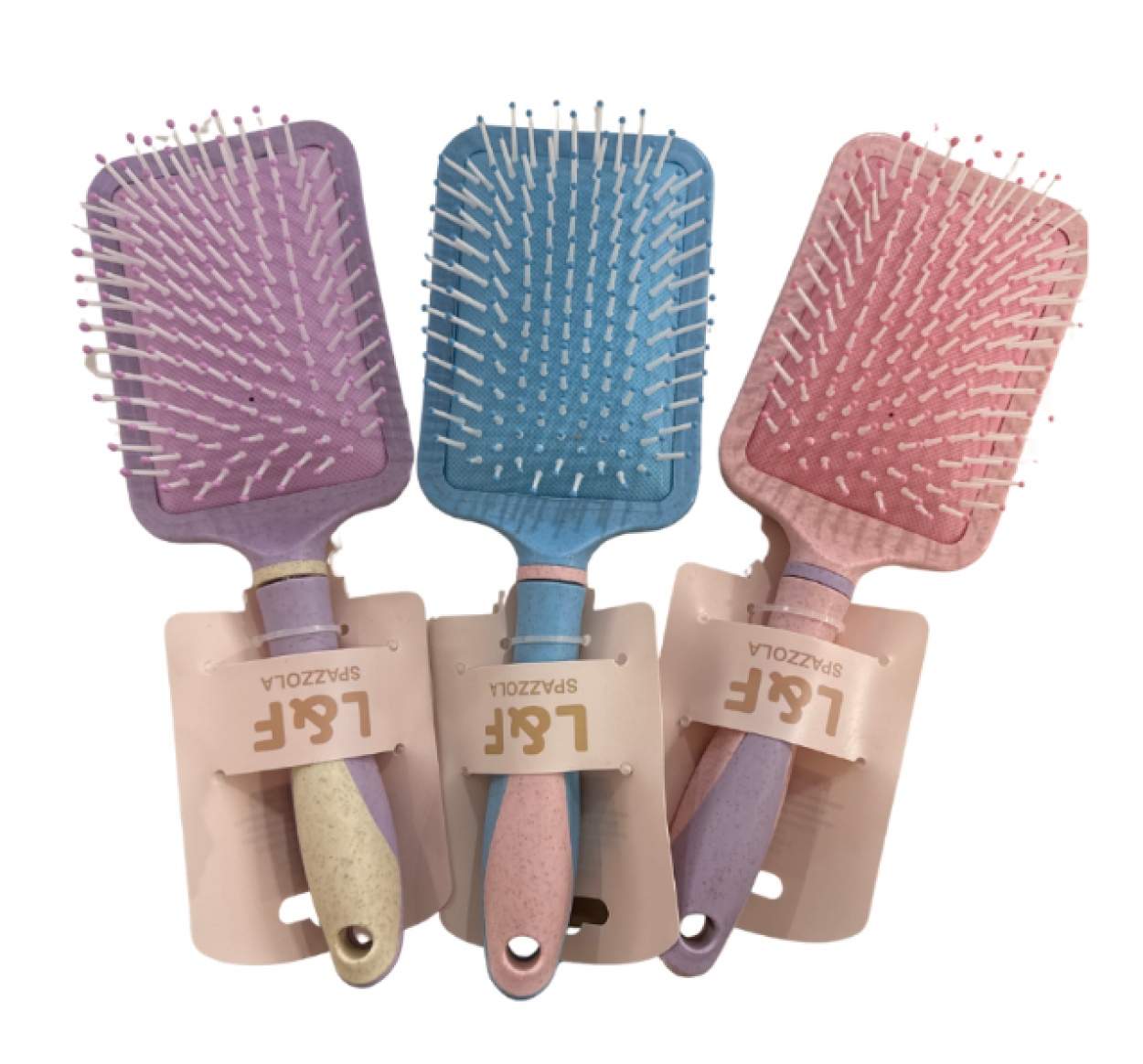 B9764 SPAZZOLA RETTANGOLARE ROSA 54724