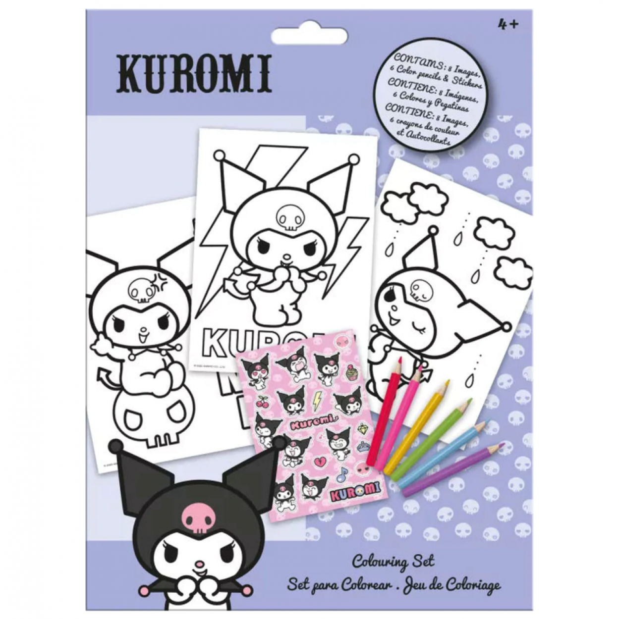 KU00018 SET DE COLOREAR CON STICKERS KUROMI 40809