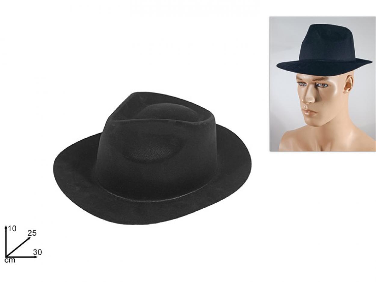 CAPPELLO BOSS FLOCCATO NERO 376771 40649