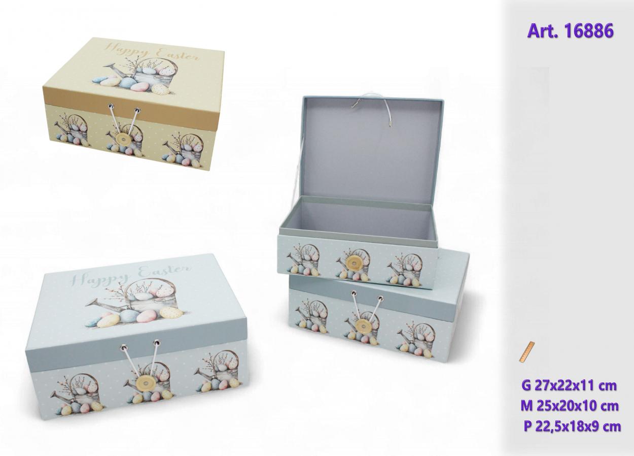 SET 3 SCATOLE RETTANGOLARE PASQUALI 016886 52548