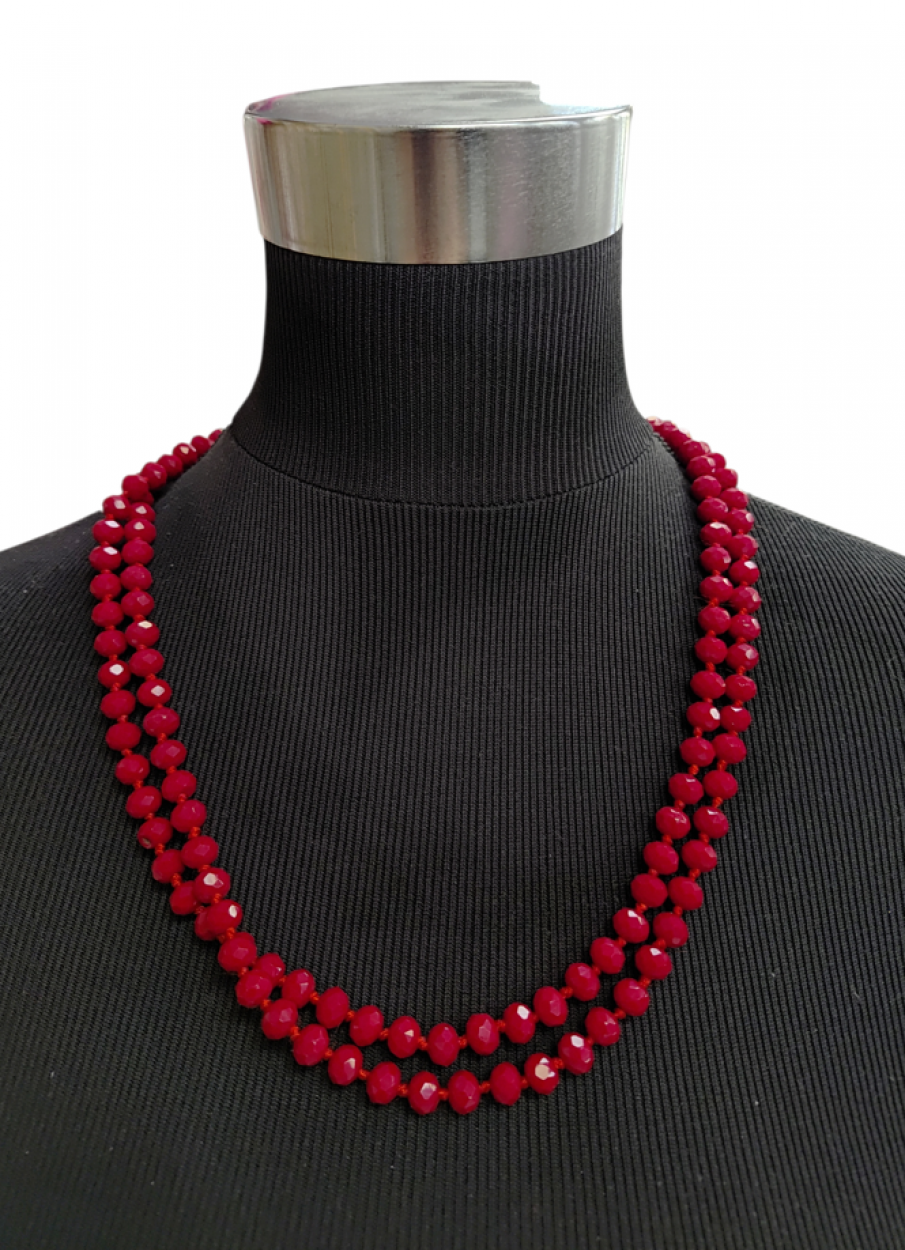 COLLANA NK16 ROSSO SCURO 41261