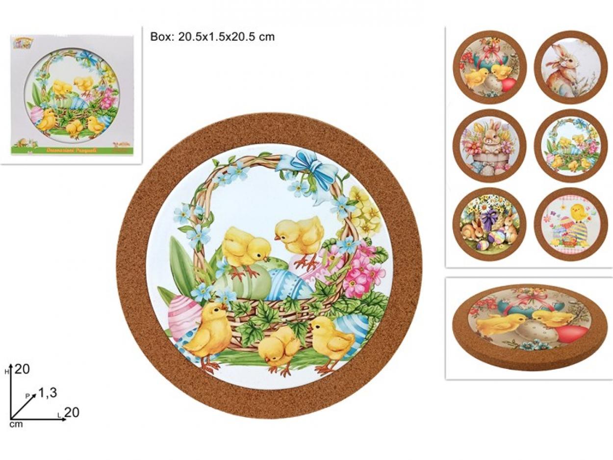 SOTTOPENTOLA CERAMICA CON SGUHERO TONDO DECORI PASQUALI 335704 40649