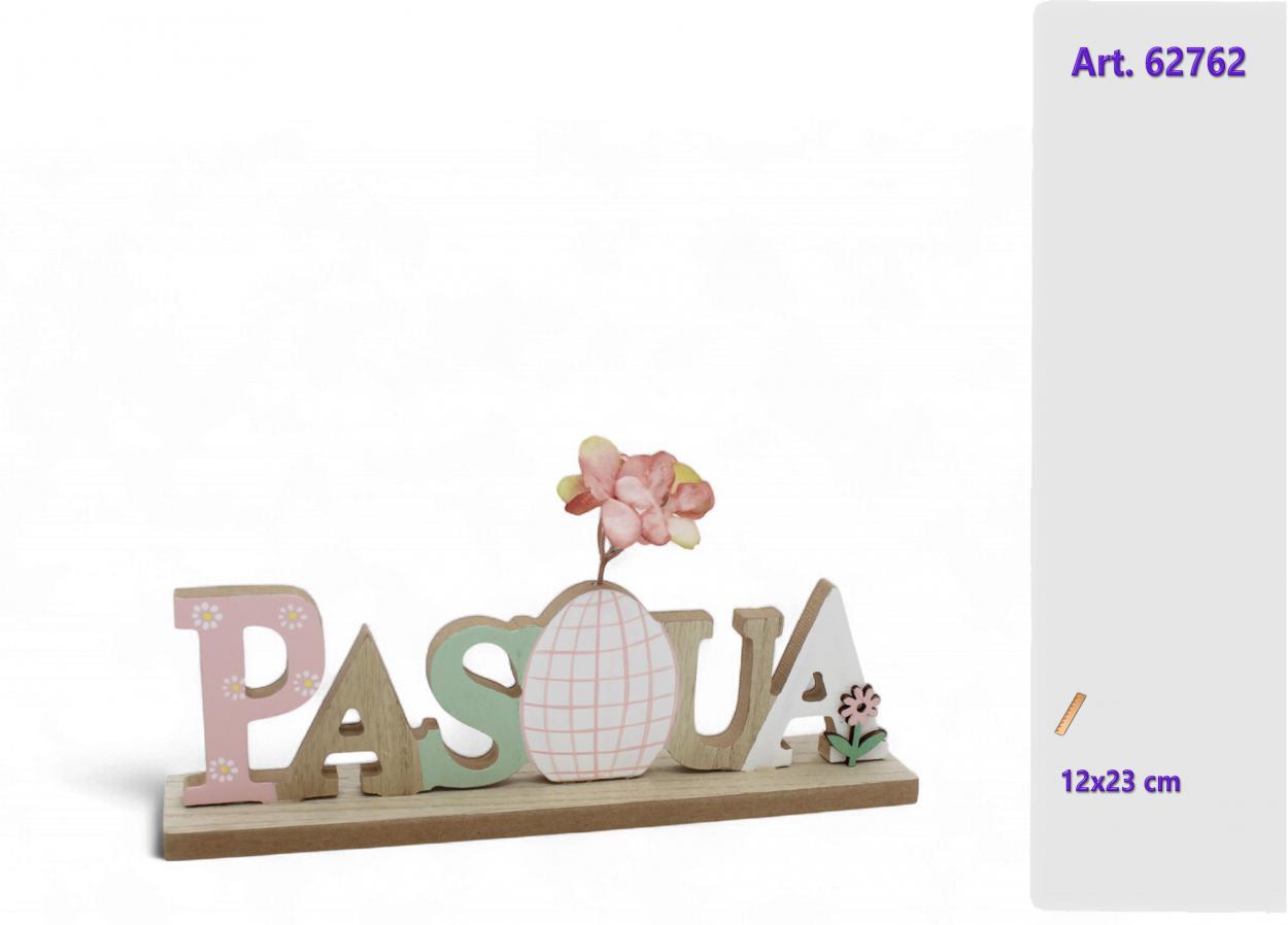 SCRITTA LEGNO PASQUA 162762 52548