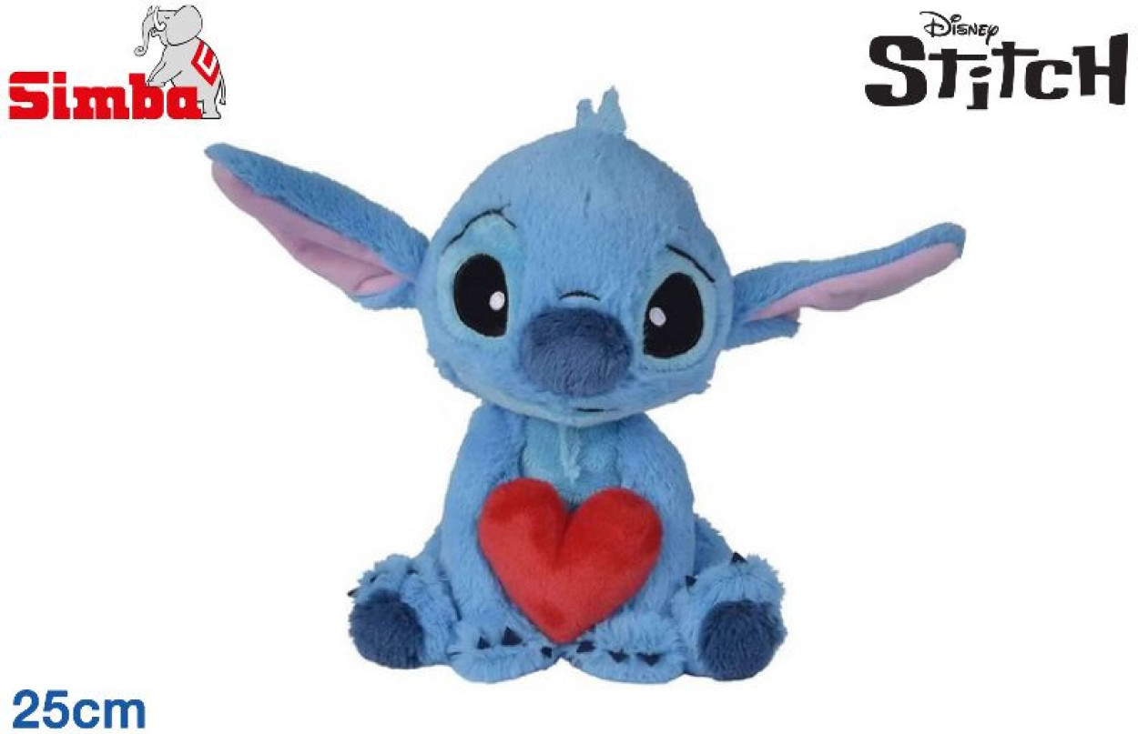 PELUCHE 25cm STITCH CON CUORE 014808 40971