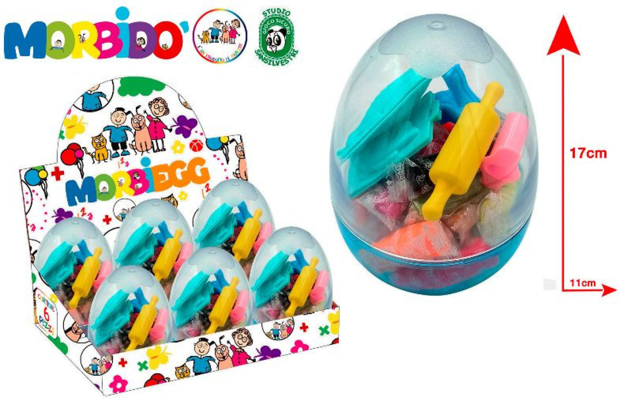 PLASTILINA FORMA UOVO 17cm 24pz +7 FORMINE 078640 40971
