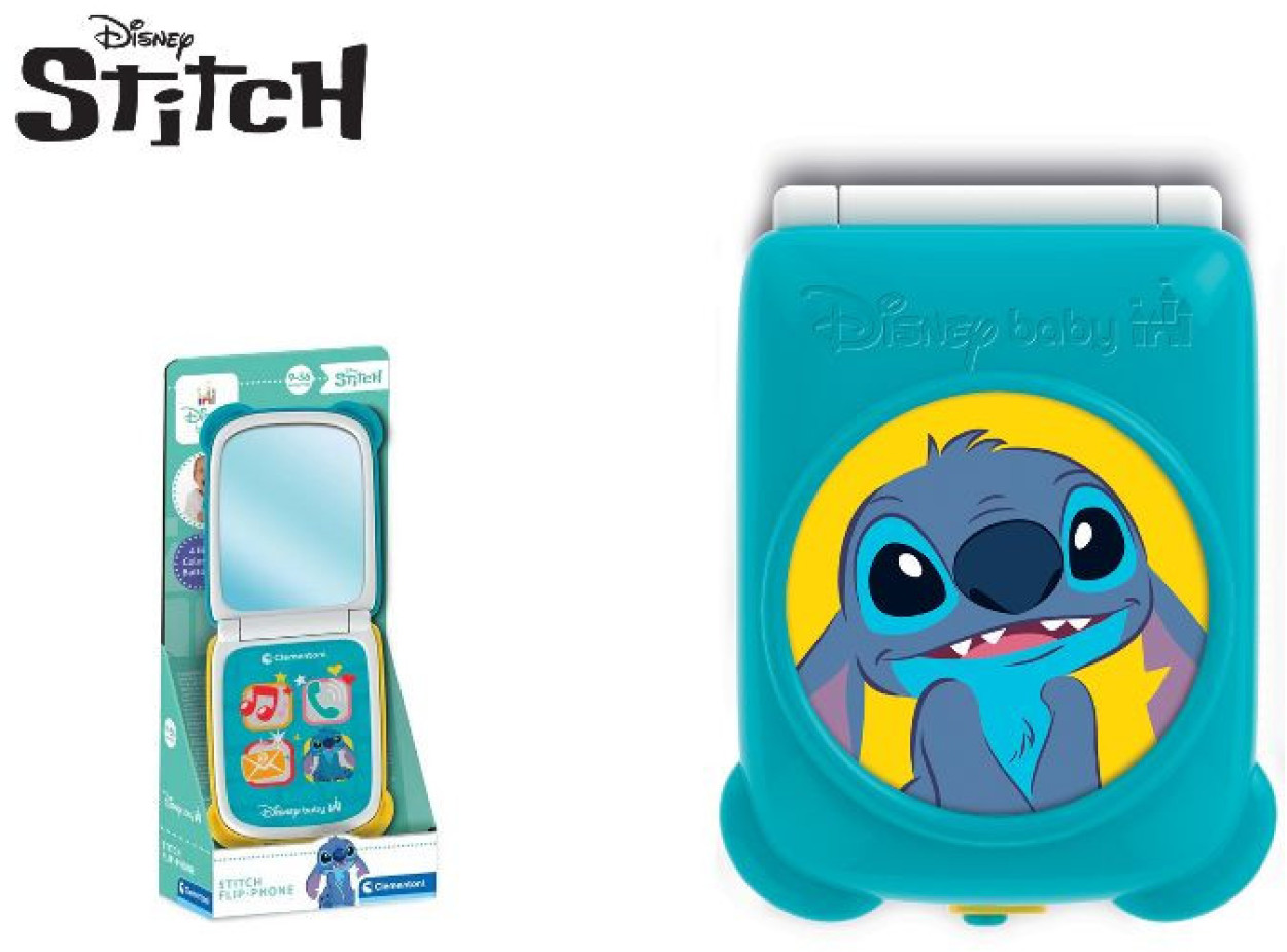 BABY PRIMA INFANZIA TELEFONO FLIP A CONCHIGLIA STITCH 175192 40971