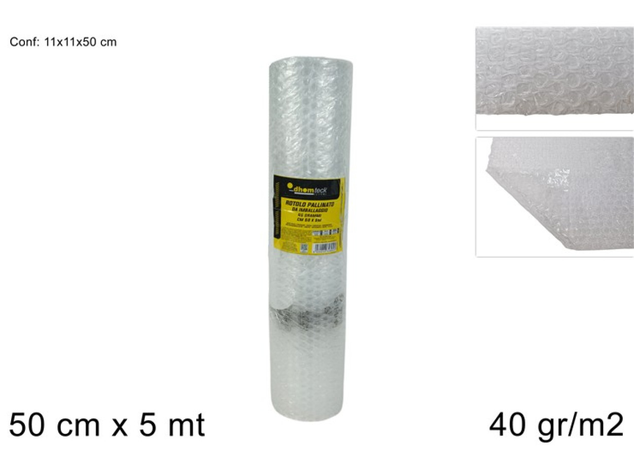 ROTOLO FOGLIO PER IMBALLAGGIO 50cmx5MT 648957 40649