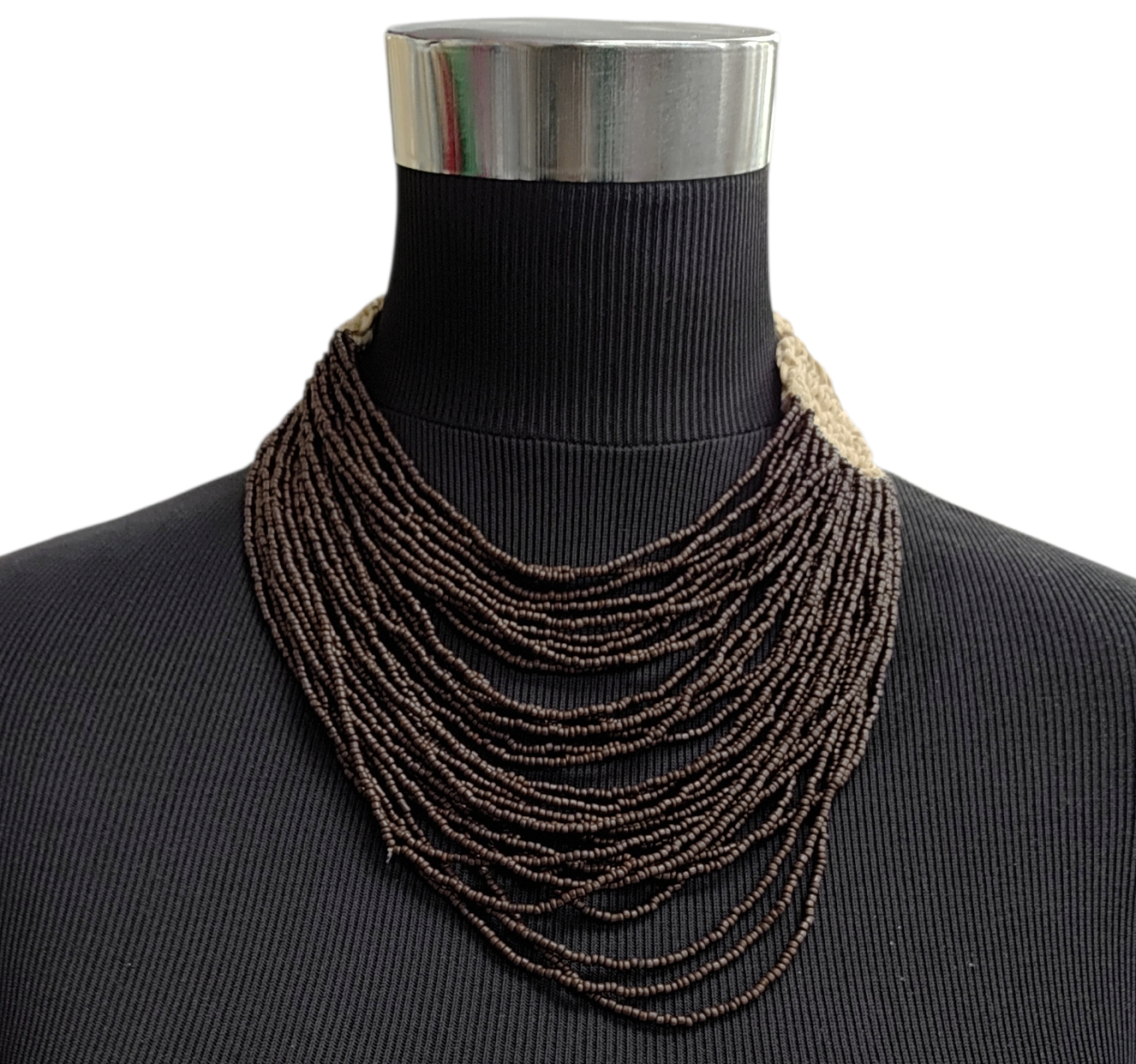 COLLANA FIL400 MARRONE 40576
