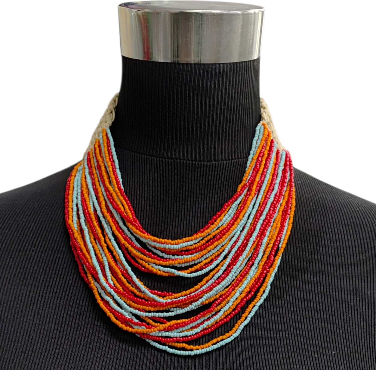 COLLANA FIL400 ROSSO E AZZURRO 40576