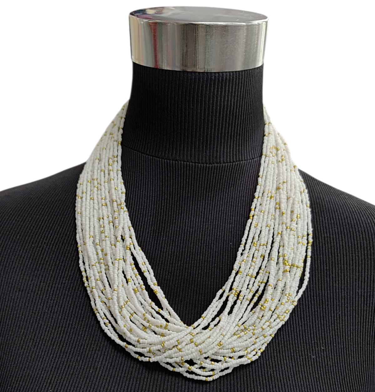 COLLANA FIL400 FANTASIA BIANCO ORO 40576
