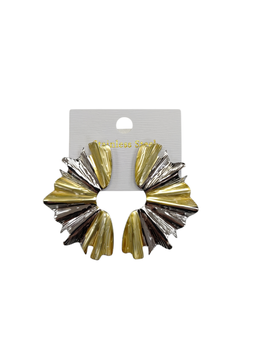 ORECCHINI MT086 1 ARGENTO E ORO 40576