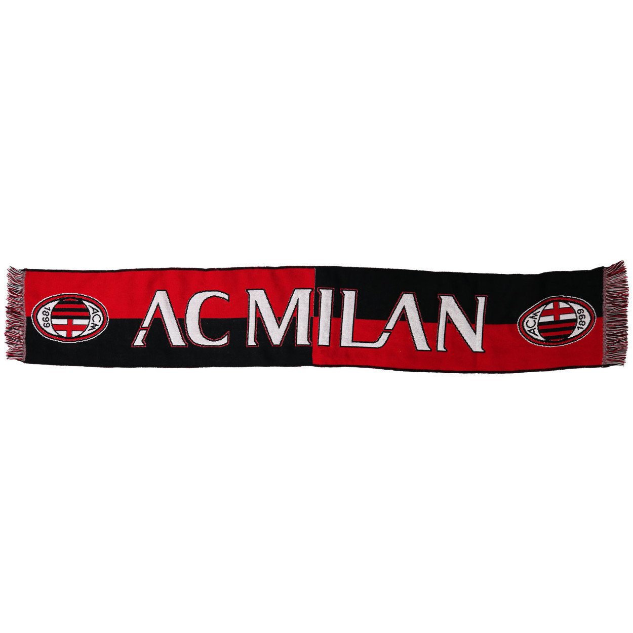 MI034B SCIARPA ACRILICO JACQUARD NERA ROSSA AC MILAN 41426