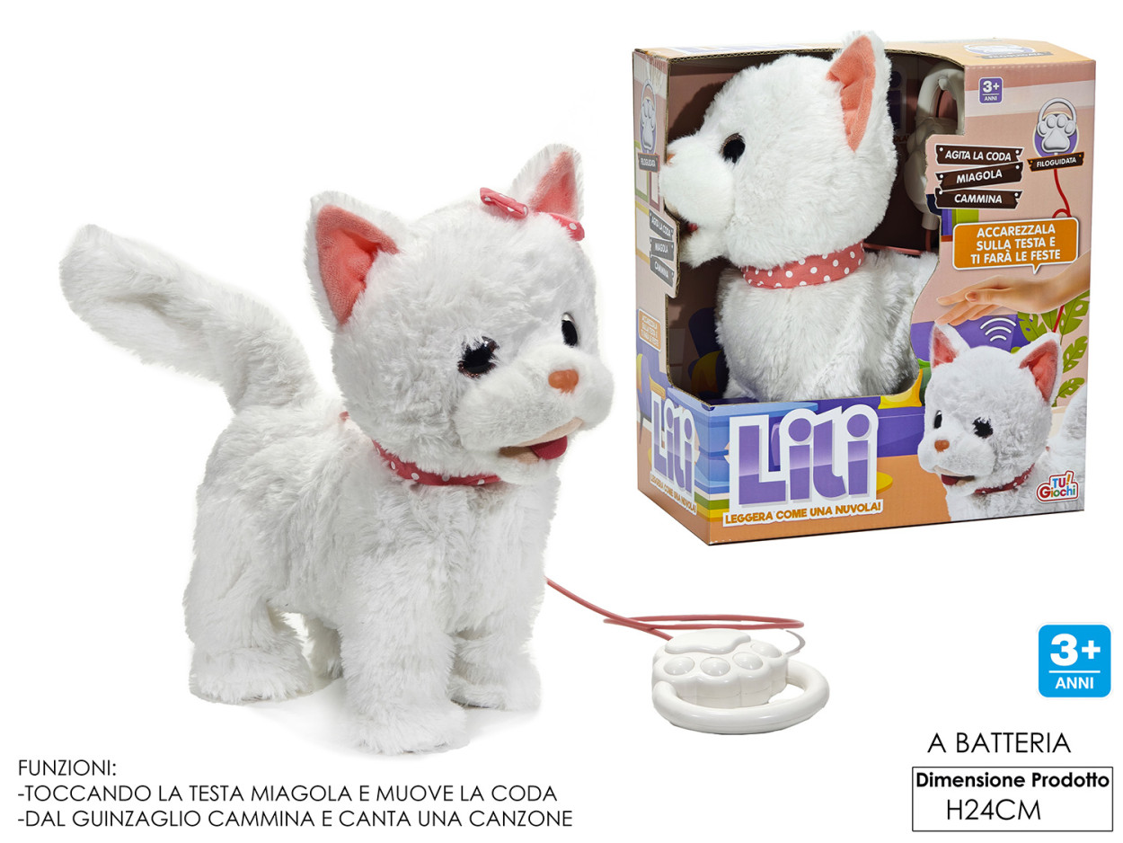 GATTO FILOGUIDATO LILI B/O MOV/MUS 720525 40619