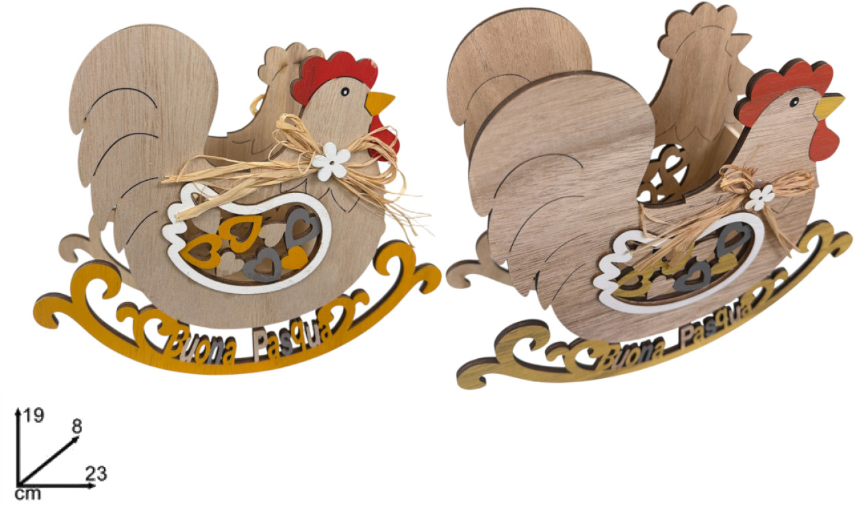 CONTENITORE GALLINA DONDOLO 23cm 842344