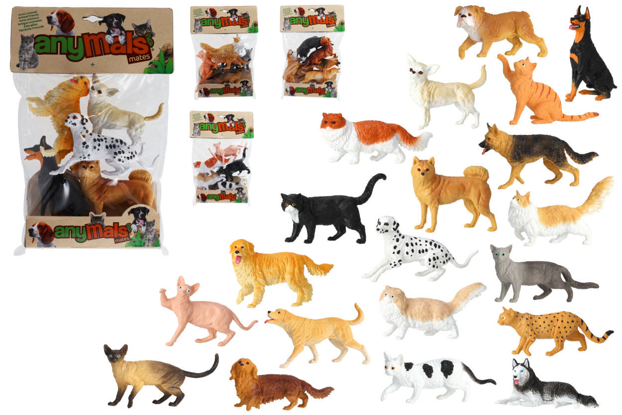 ANIMALI CANI GATTI 5pz 43077 41185