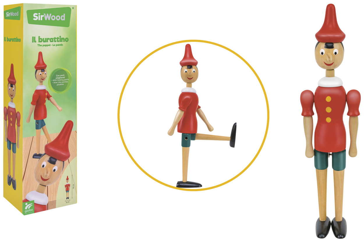 PINOCCHIO IN LEGNO 30cm 41698 41185