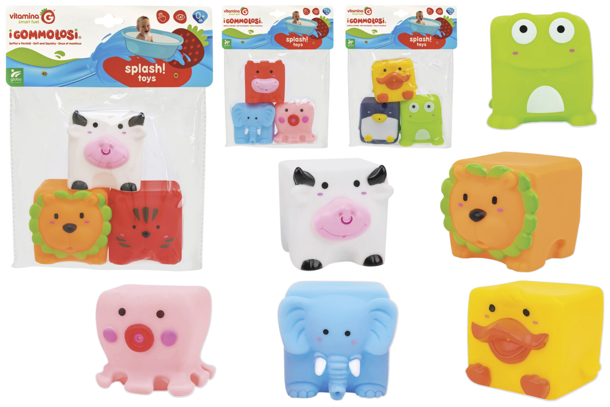 GOMMOLOSI CUBO ANIMALI 3pz 05505 41185