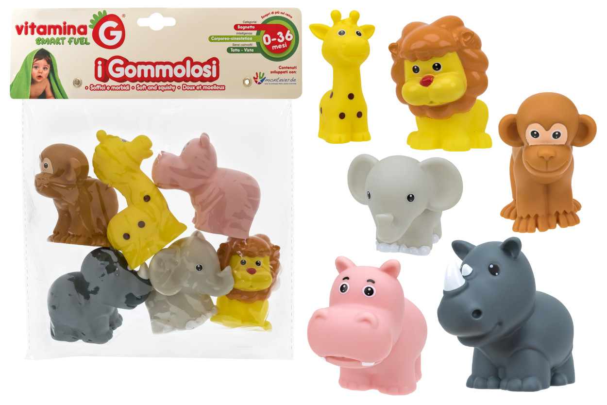 GOMMOLOSI ANIMALI ZOO 6pz 05298 41185