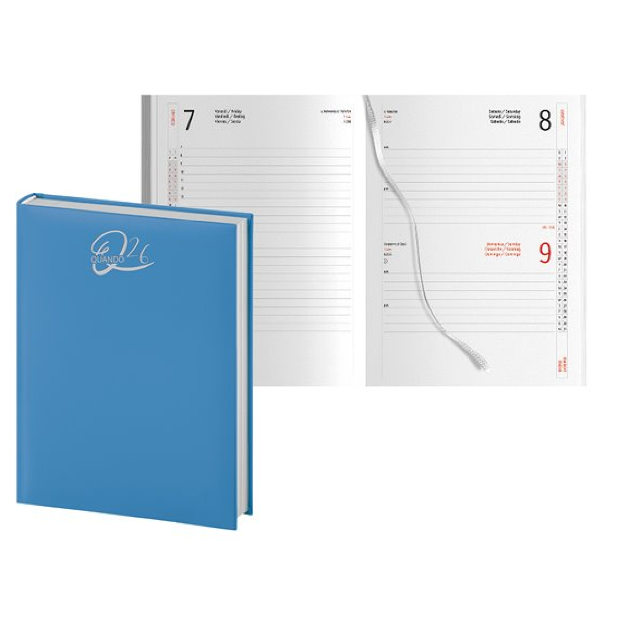 00328680 AGENDA 26 QUANDO ALLERIA 15x21cm GIORN. SDA AZZURRO 53381