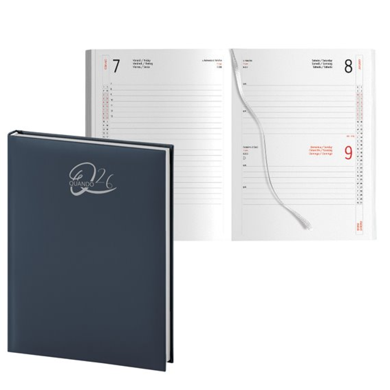 00324794 AGENDA 26 QUANDO ALLERIA 15x21cm GIORN. SDA BLU 53381